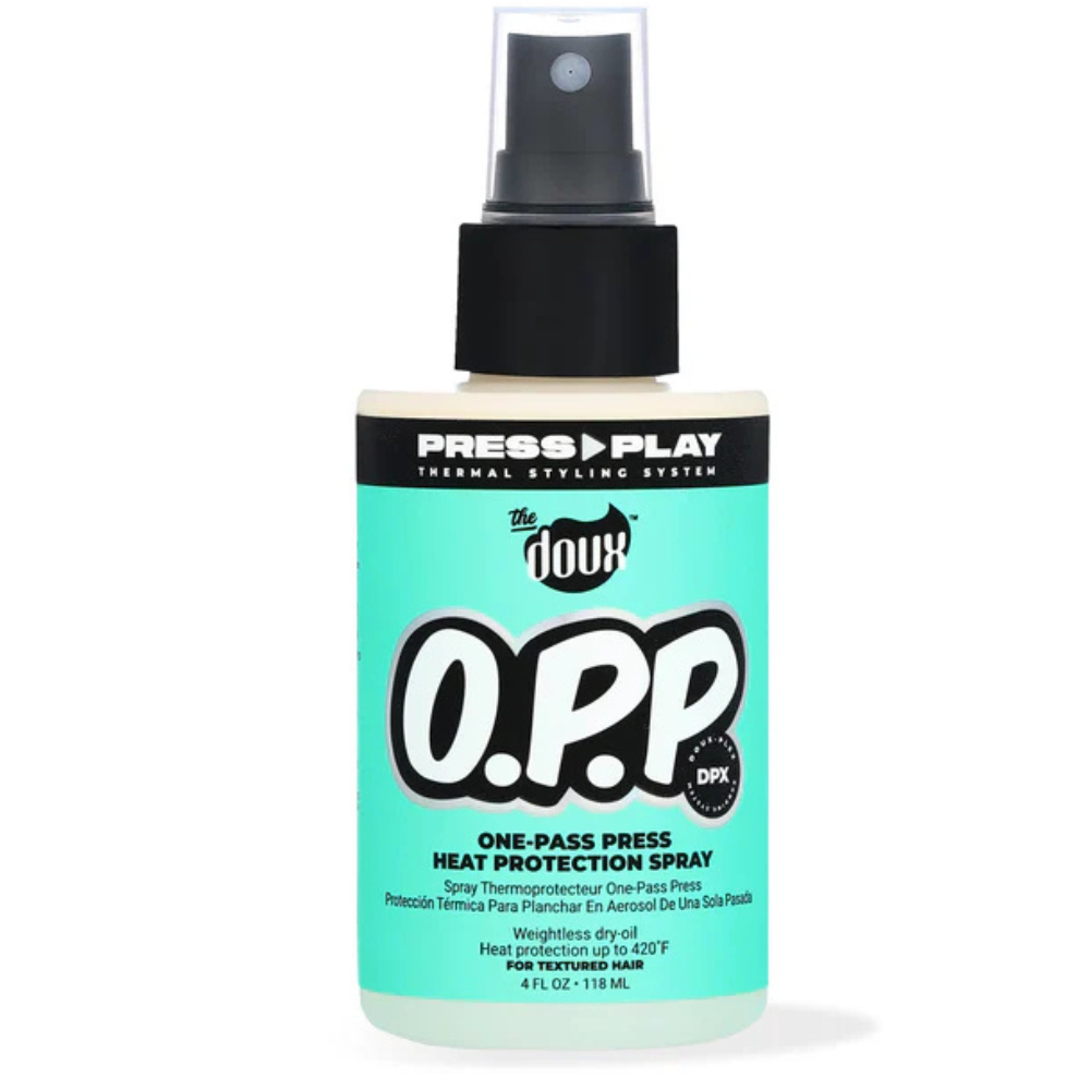 The Doux Press Play O.P.P. One Pass Heat Protectant Spray 118ml - Protector térmico - Curly Nest Spain