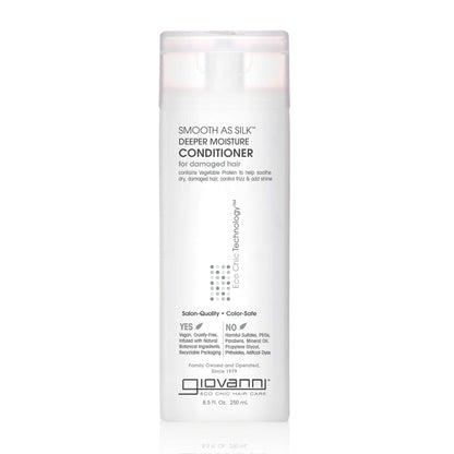 Giovanni Eco Chic Smooth As Silk Deeper Moisture Conditioner - Acondicionador hidratante - Curly Nest Spain