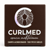 CurlMed Solid Shampoo + Conditioner for All Hair Types 70g - Champú y acondicionador 2 en 1 - Curly Nest Spain