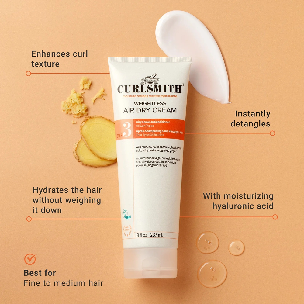 Curlsmith Weightless Air Dry Cream 59ml - Leave-in - Curly Nest Spain