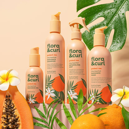Flora &amp; Curl Protect Me Citrus Superfruit Radiance Mask 300ml - Mascarilla capilar - Curly Nest Spain