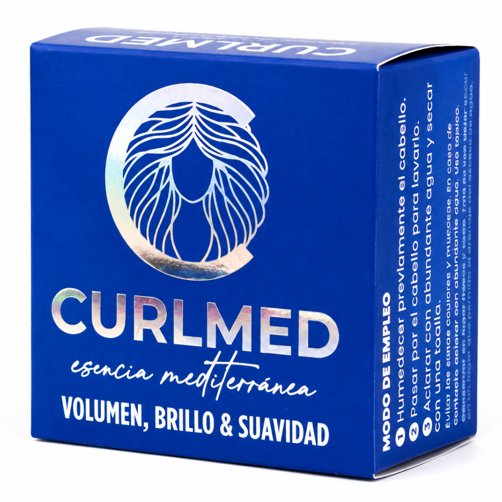 CurlMed Solid Shampoo for Volume, Shine, and Softness - Champú sólido - Curly Nest Spain