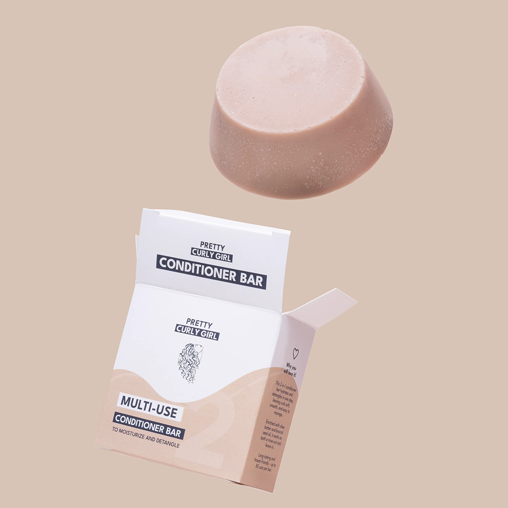 Pretty Curly Girl Shampoo Bar + 2in1 Conditioner Bar - Kit para el cuidado del cabello - Curly Nest Spain