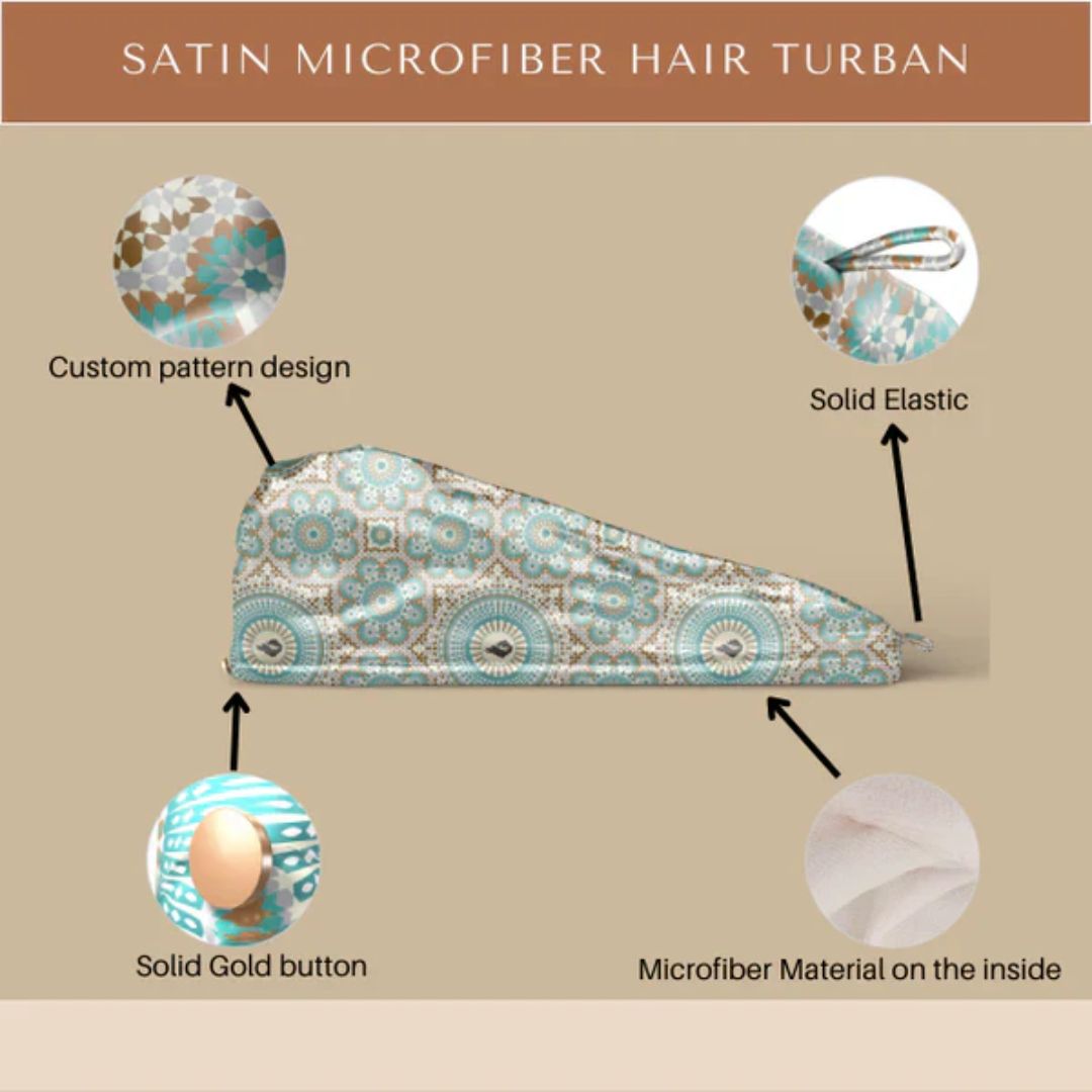 Bounce Curl Satin Microfiber Turban - Turbante - Curly Nest Spain