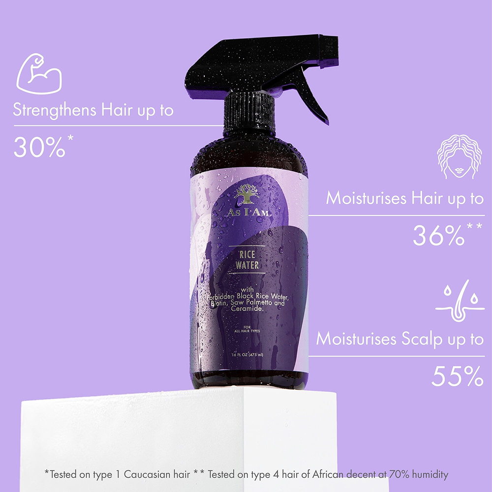 As I Am Rice Water Spray 475ml - Laca para el cabello - Curly Nest Spain