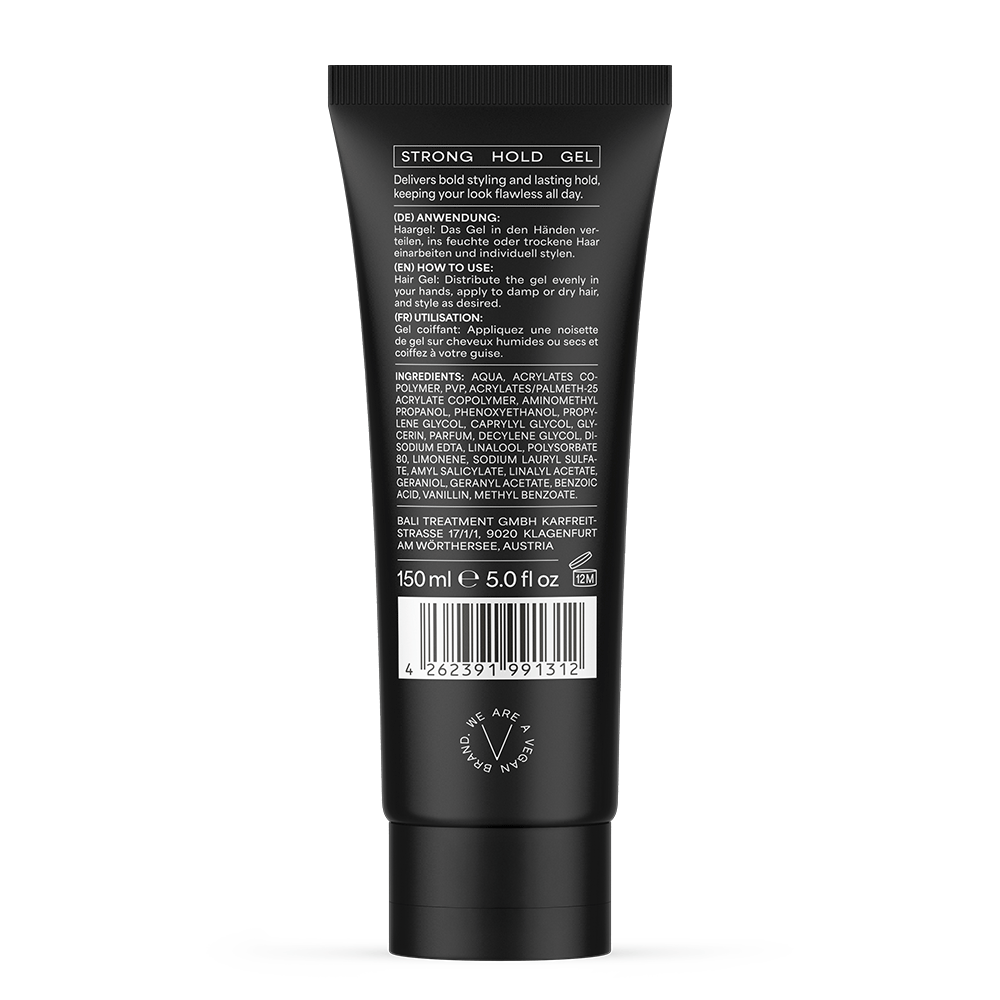 Bali Gents Strong Hold Gel 150ml - Styling Gel - Curly Nest Spain
