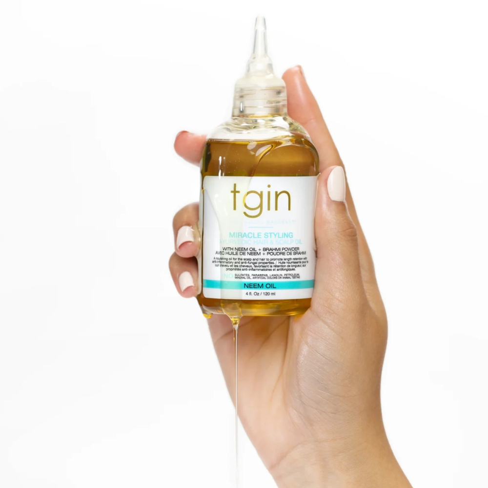 Tgin Miracle Styling Ayurvedic Hair &amp; Scalp Oil 4oz - Aceite multiusos - Curly Nest Spain
