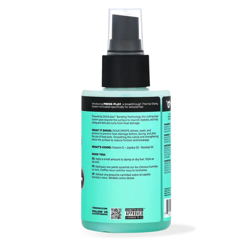 The Doux Press Play Drops Bonding Polish 4oz - Protector térmico - Curly Nest Spain