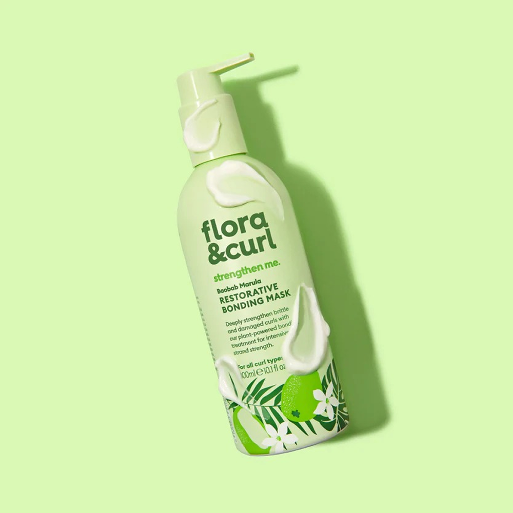 Flora &amp; Curl Baobab Marula Restorative Bonding Mask 300ml - Mascarilla capilar - Curly Nest Spain