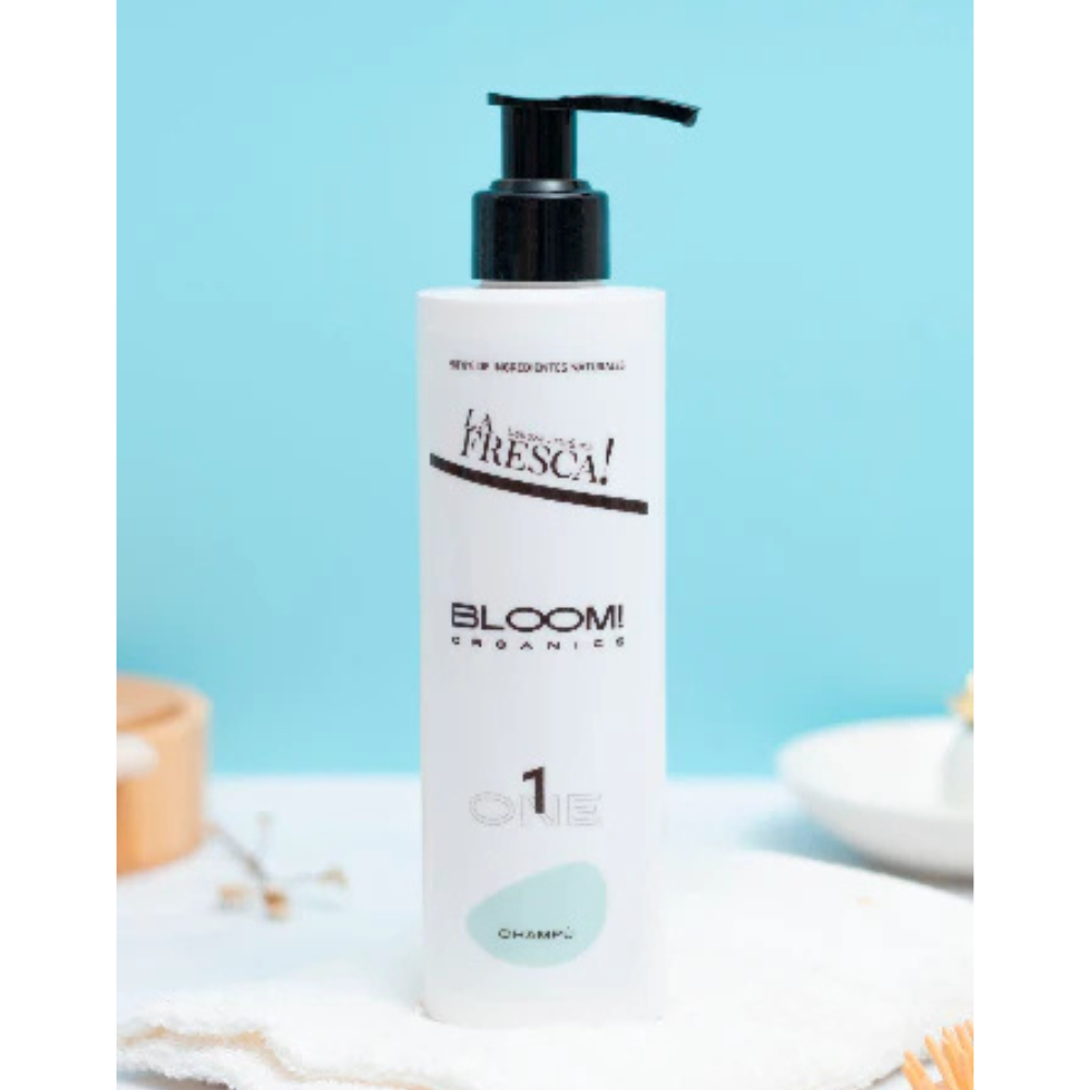 La Fresca Bloom Organics 1 Shampoo 250ml - champú purificante - Curly Nest Spain