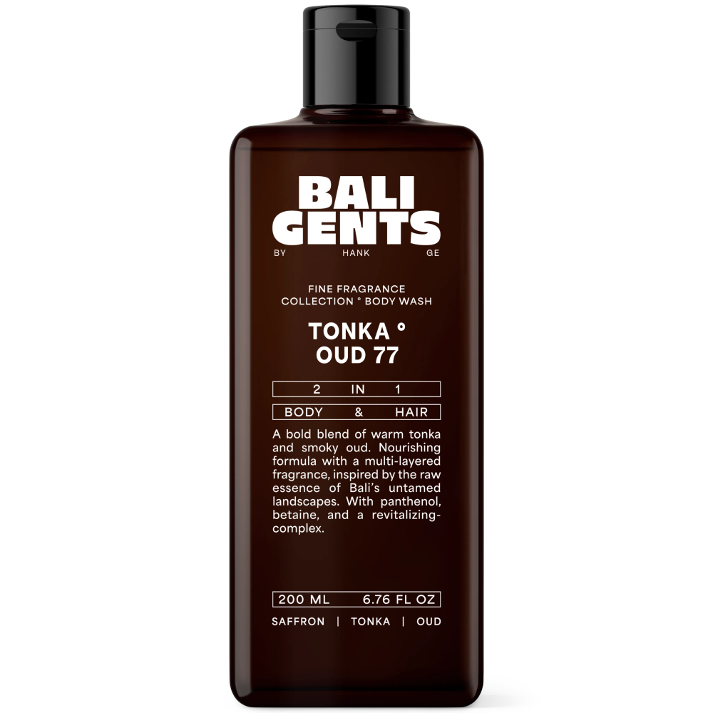 Bali Gents Bodywash Tonka Oud 77 200ml - Douchegel - Curly Nest Spain