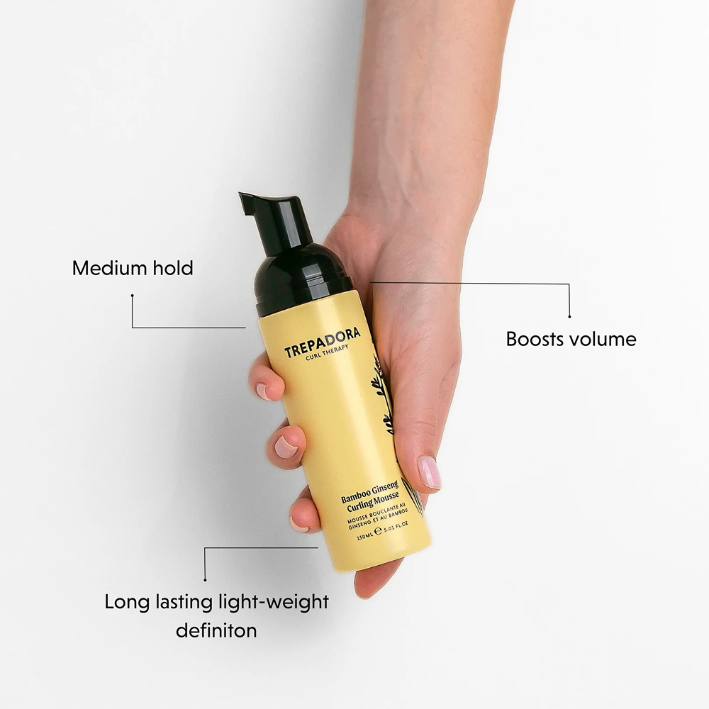Trepadora Bamboo Ginseng Curling Mousse 150ml - Espuma Fijadora - Curly Nest Spain