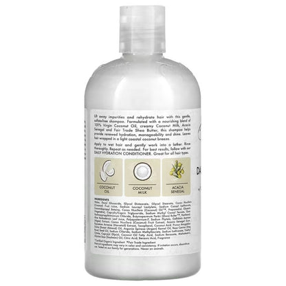 Shea Moisture 100% Virgin Coconut Oil Daily Hydration Shampoo 384ml - Todo - Curly Nest Spain