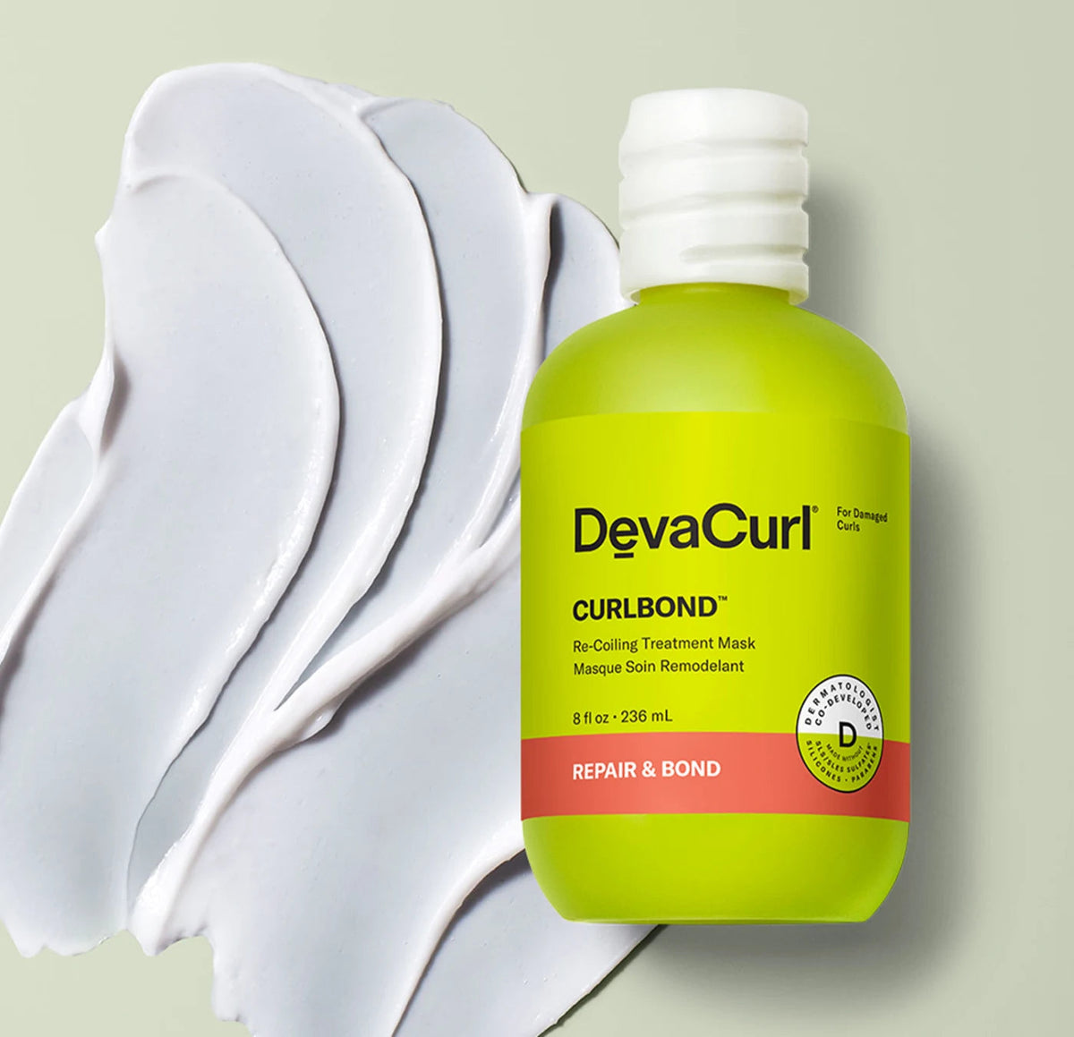 DevaCurl Curldbond Re-Coiling Treatment Mask 8oz - Mascarilla capilar - Curly Nest Spain