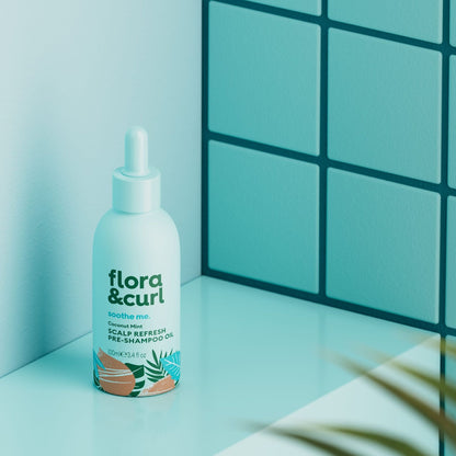 Flora &amp; Curl Soothe Me Coconut Mint Scalp Refresh Pre-Shampoo Oil 100ml - Aceite capilar - Curly Nest Spain