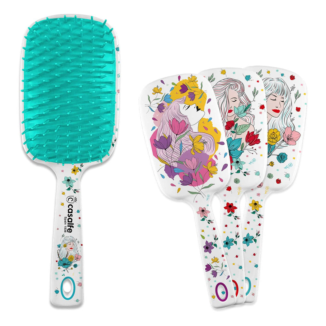 Casalfe Ella XL Brush detangles without pulling curly and/or unruly hair - Cepillo desenredante - Curly Nest Spain