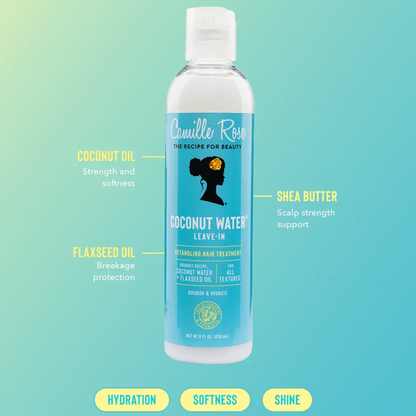 Camille Rose Coconut Water Leave-In Treatment 240ml - Leave-in - Curly Nest Spain