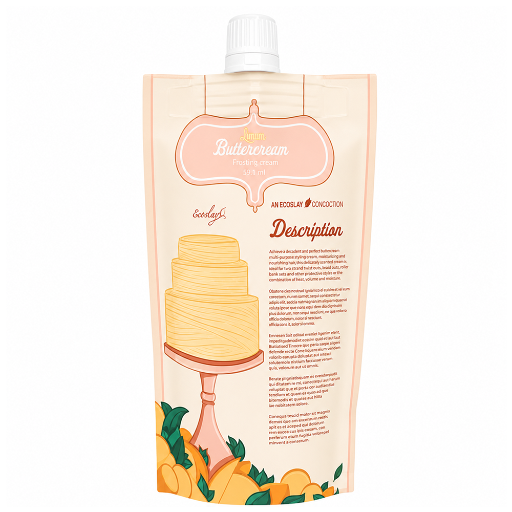 Ecoslay Lemon Buttercream Styling Cream - Crema para peinar - Curly Nest Spain