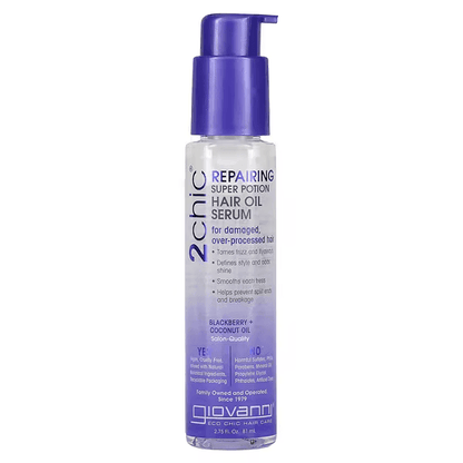 Giovanni 2Chic Repairing Super Potion Hair Oil Serum 81ml - Sérum capilar - Curly Nest Spain