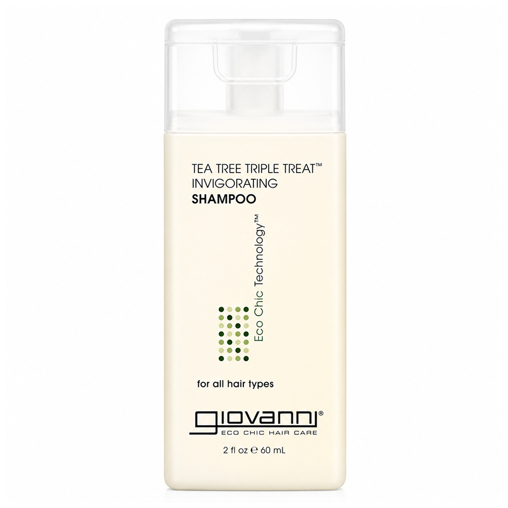 Giovanni Eco Chic Tea Tree Triple Treat Invigorating Shampoo - Champú de limpieza profunda - Curly Nest Spain