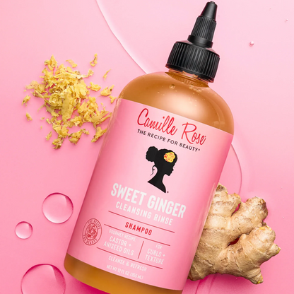 Camille Rose Sweet Ginger Cleansing Rinse 355ml - Cuidado del cuero cabelludo - Curly Nest Spain