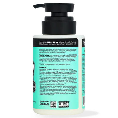 The Doux Press Play Rewind Curl Reversion Shampoo 236ml - Champú suave - Curly Nest Spain