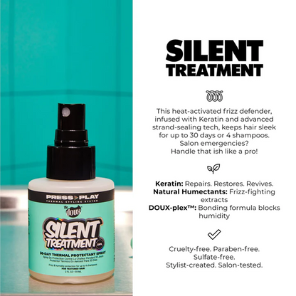The Doux Press Play Silent Treatment 30 Day Anti-Humidity Treatment 59ml - Protector térmico - Curly Nest Spain