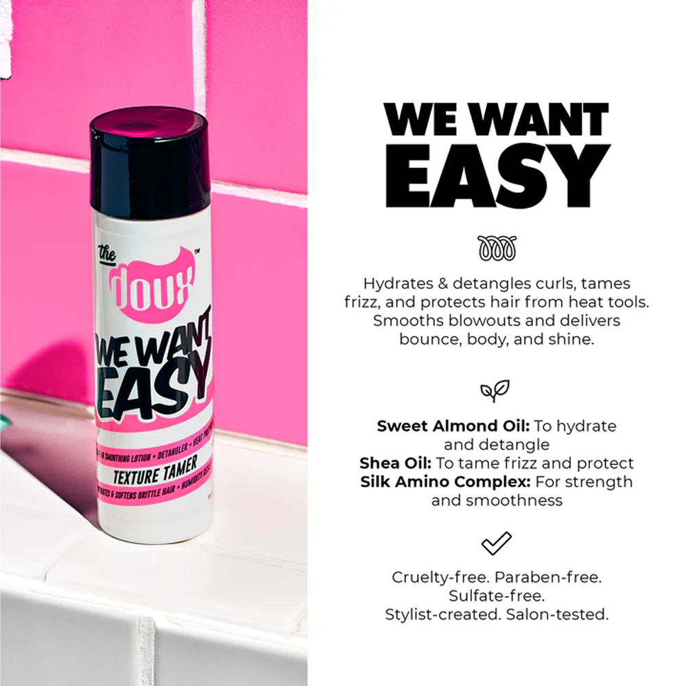 The Doux We Want Easy Texture Tamer 236ml - Espuma fijadora - Curly Nest Spain