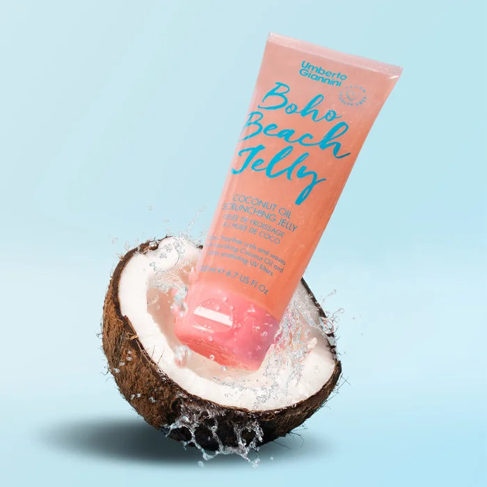Umberto Giannini Boho Beach Jelly Coconut Oil Scrunching Jelly 200ml - Styling Gel - Curly Nest Spain