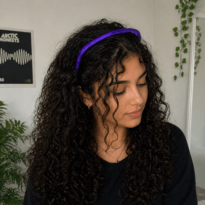 Zazzy Bandz Purple Translucent original - Diademas - Curly Nest Spain