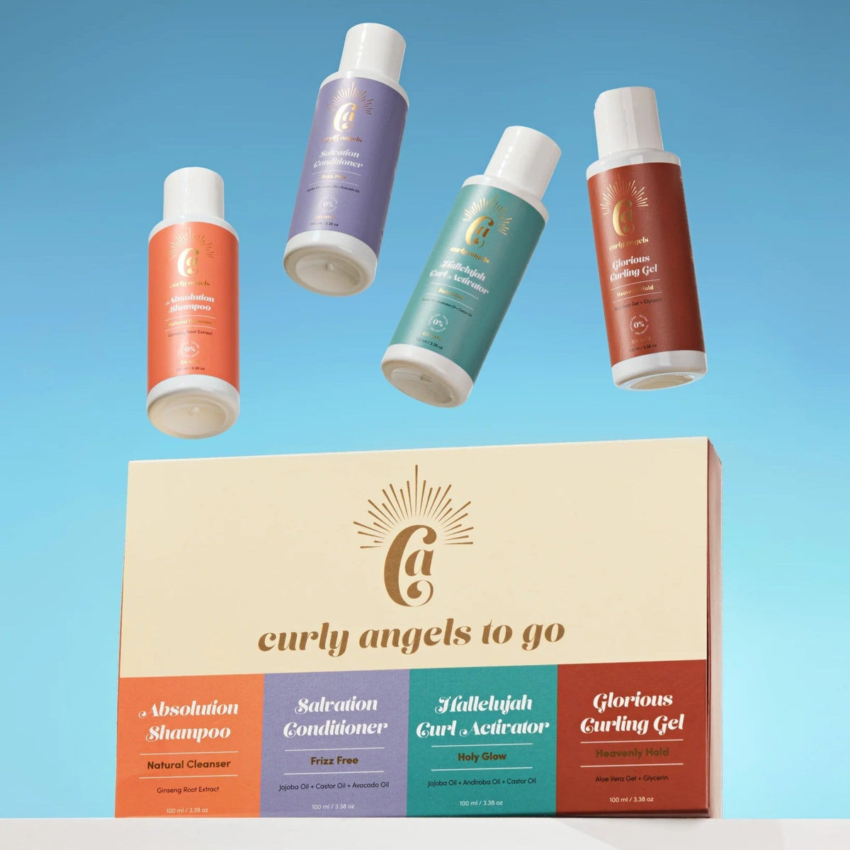 Curly Angels To Go Travel Kit - Kit para el cuidado del cabello - Curly Nest Spain