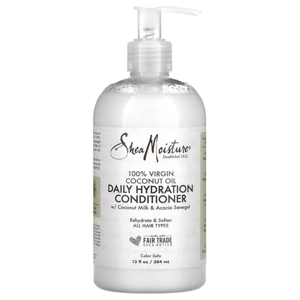 Shea Moisture 100% Virgin Coconut Oil Daily Hydration Conditioner 384ml - Todo - Curly Nest Spain