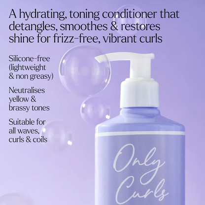 Only Curls Purple Curl Conditioner 300ml - Acondicionador tonificante - Curly Nest Spain