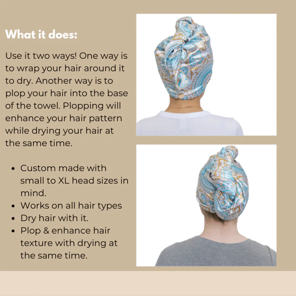 Bounce Curl Satin Microfiber Turban - Turbante - Curly Nest Spain