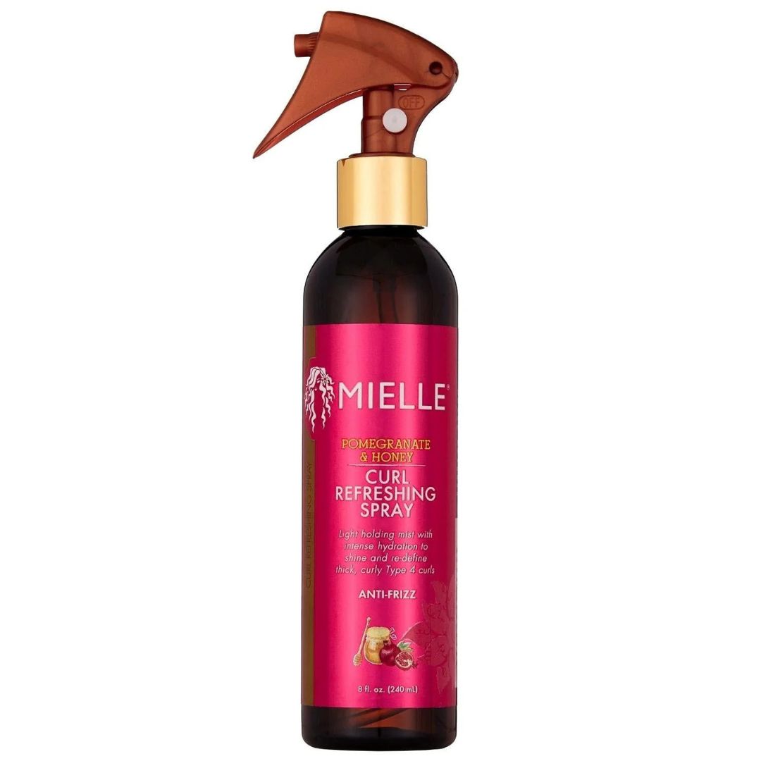 Mielle Pomegranate &amp; Honey Curl Refreshing Spray 240ml - Refrescante para rizos - Curly Nest Spain