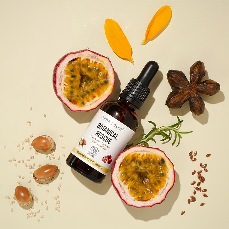 Alma Secret Botanical Rescue Hair Serum 50ml - Cuidado con hierbas - Curly Nest Spain