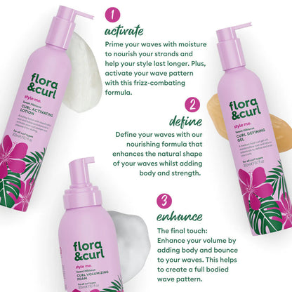 Flora &amp; Curl The Wavy Hair Styling Kit - Set de cuidado capilar - Curly Nest Spain