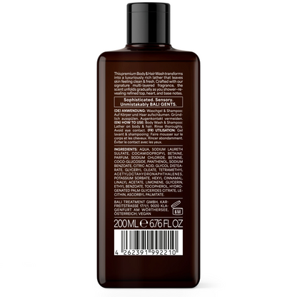 Bali Gents Bodywash Tonka Oud 77 200ml - Douchegel - Curly Nest Spain