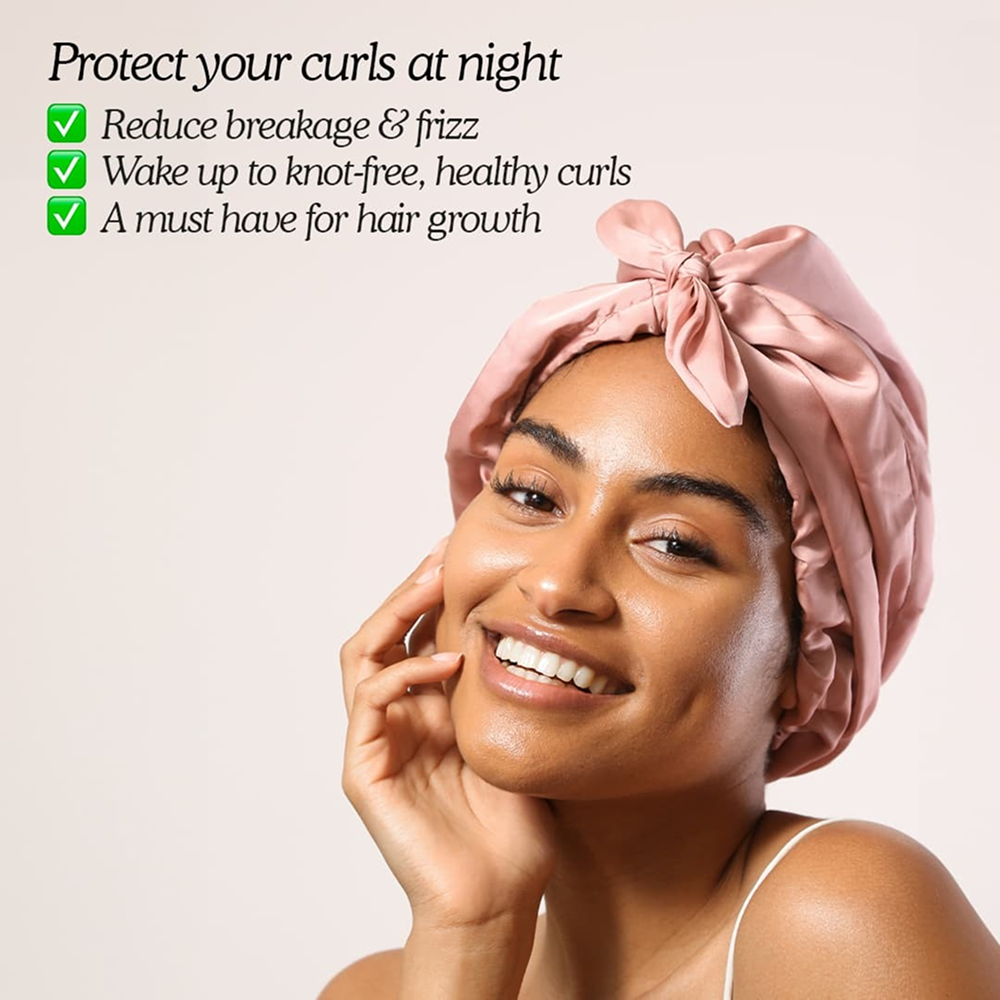 Only Curls Satin Sleep Turban Dusty Rose - Turbante - Curly Nest Spain