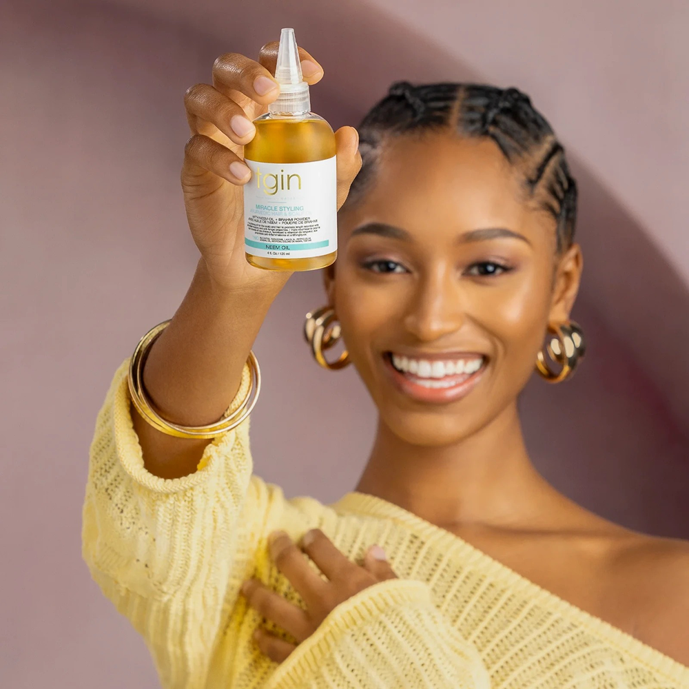 Tgin Miracle Styling Ayurvedic Hair &amp; Scalp Oil 4oz - Aceite multiusos - Curly Nest Spain