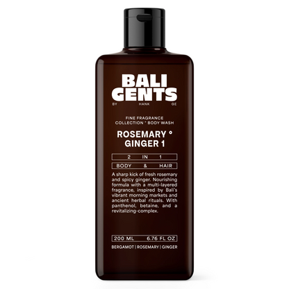 Bali Gents Bodywash Rosemary Ginger 1 200ml - Douchegel - Curly Nest Spain