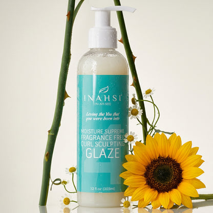 Inahsi Moisture Supreme Curl Sculpting Glaze Fragrance Free 355g