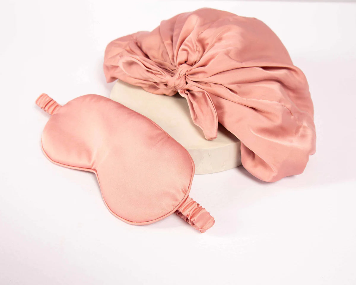 Only Curls Satina Lined Hair Turban &amp; Sleep Mask Set - Accesorios - Curly Nest Spain