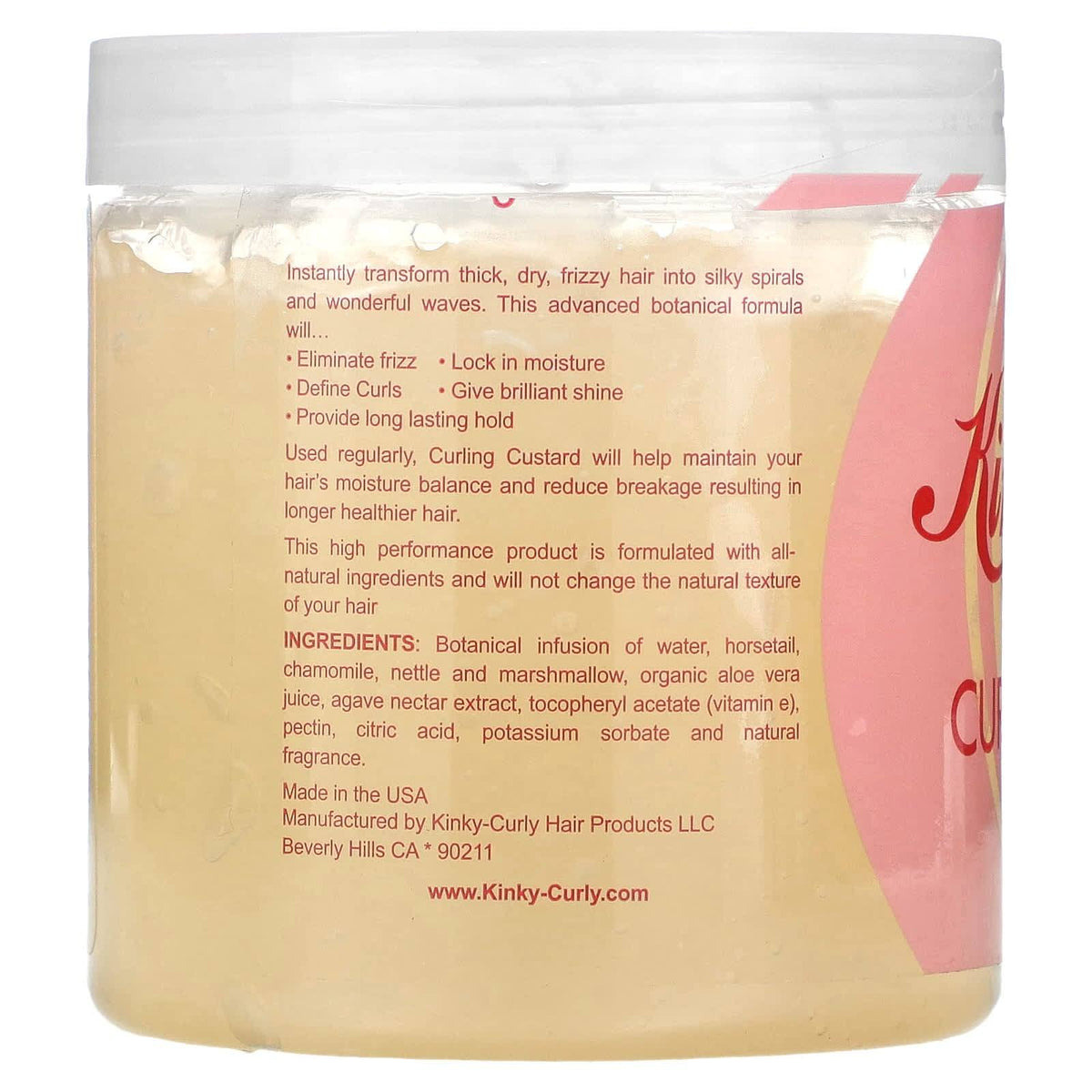 Kinky Curly Gel Curling Custard - Crema para peinar - Curly Nest Spain