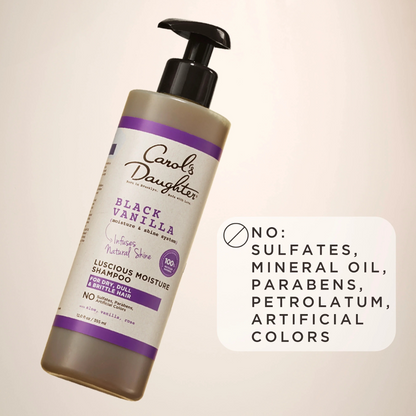 Carols Daughter Black Vanilla Moisture &amp; Shine Shampoo 12oz - Champú hidratante - Curly Nest Spain