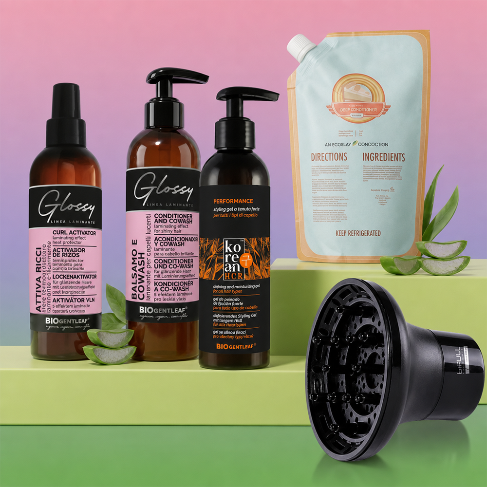 CurlyNest Pro Kit for Curly Hair 3A-3B - Elasticity Mastery - Cuidado capilar personalizado - Curly Nest Spain