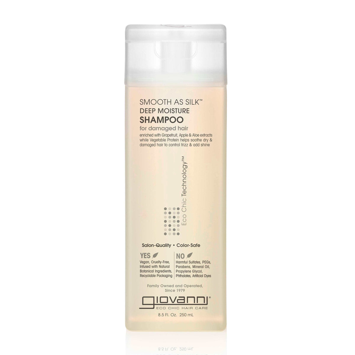 Giovanni Eco Chic Smooth As Silk Deep Moisture Shampoo - Champú hidratante - Curly Nest Spain