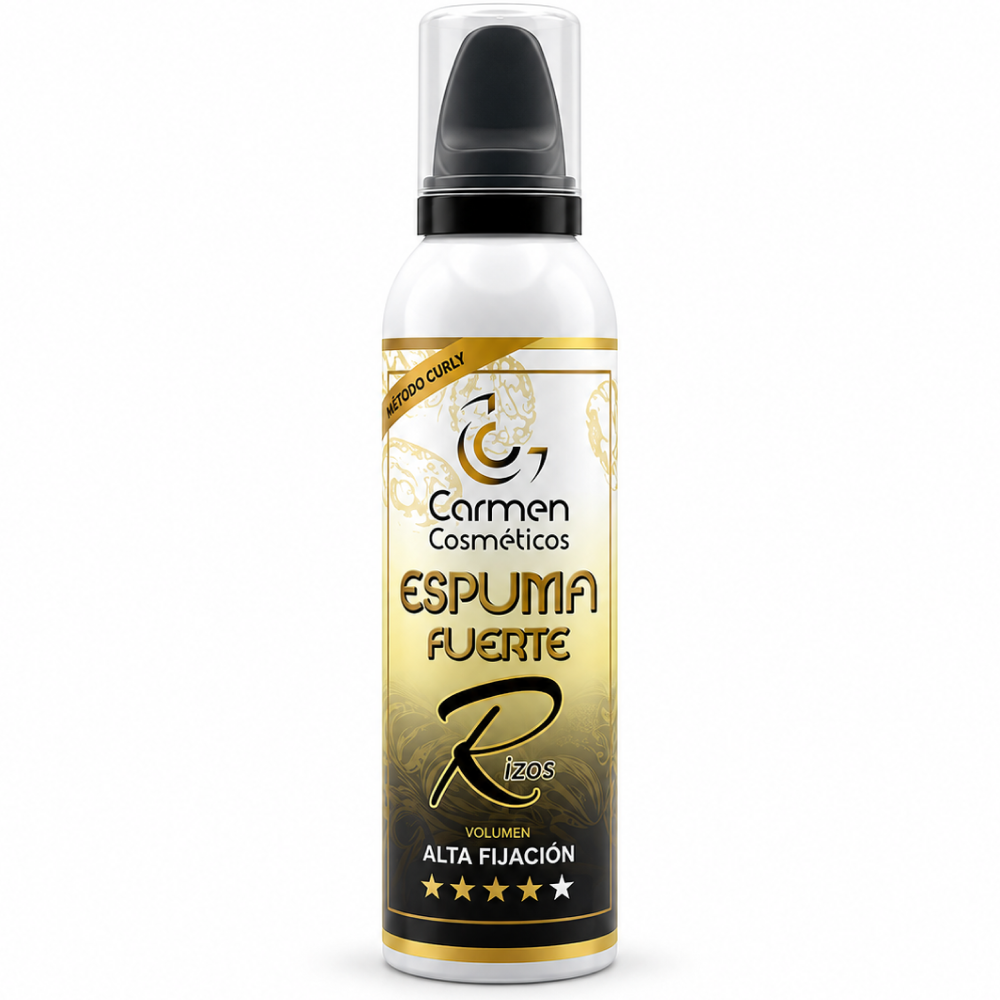 Carmen Cosmetics Strong Hold Foam 200ml - Espuma para peinar - Curly Nest Spain