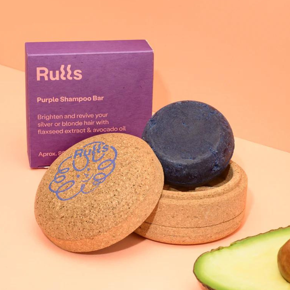 Rulls Pack Shampoo Solid Purple Bar + Soap Dish - Establece barras de champú sólido - Curly Nest Spain