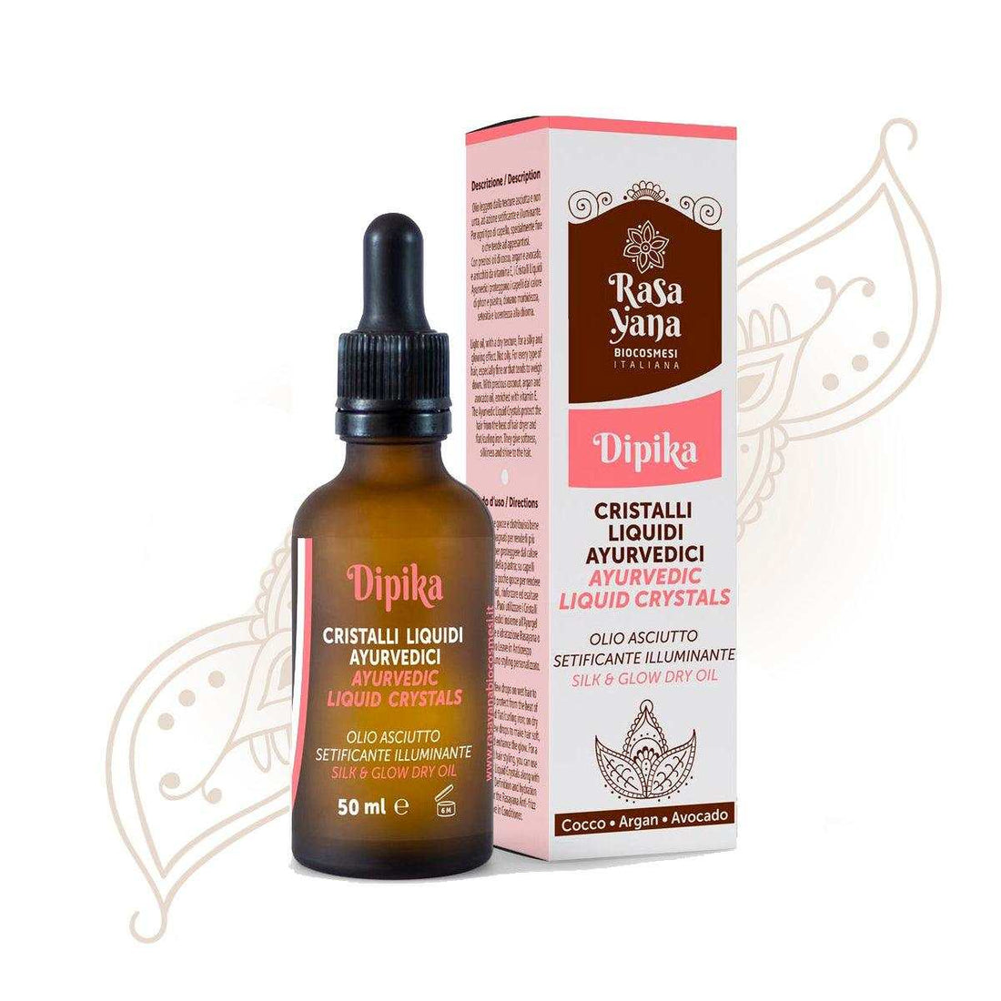 Rasayana Biocosmesi Dipika Ayurvedic Liquid Crystals 50ml - Sérum capilar - Curly Nest Spain